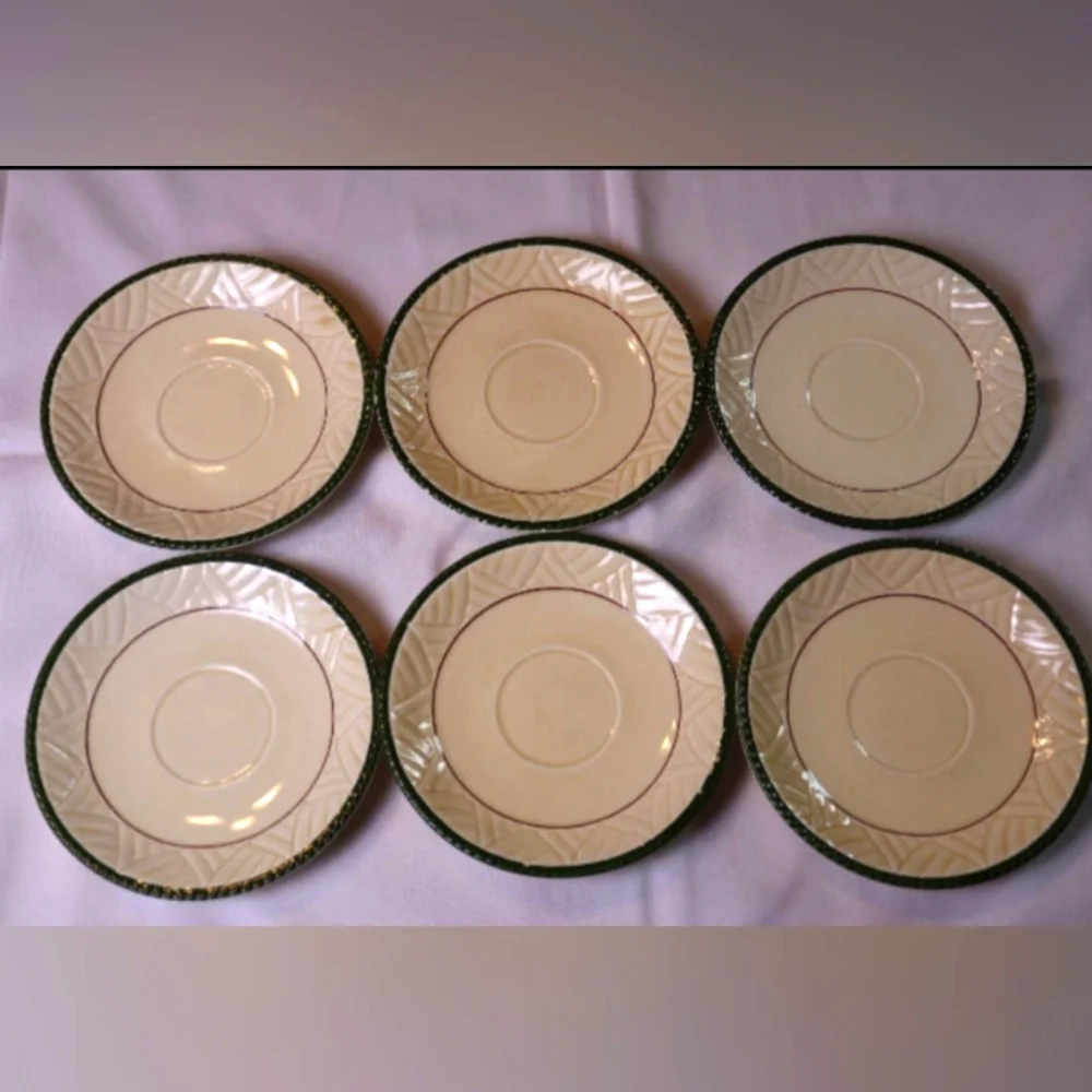 Vintage Set of 6 Sheffield Ware Grecian Ruins China 6